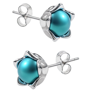 Cercei Flowers - Iridescent Dark Turquoise