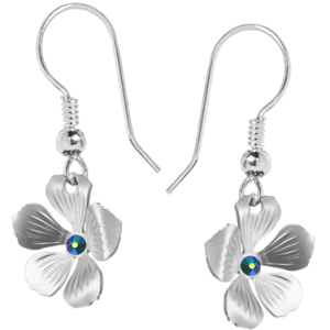 Cercei Floricele - Cristale Swarovski Scarabaeus Green