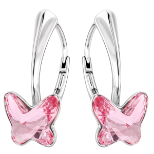 Cercei Fluturasi Light Rose - Cristale Swarovski
