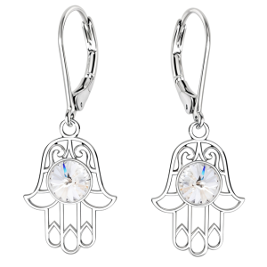 Cercei Hamsa - Cristale Swarovski Rivoli