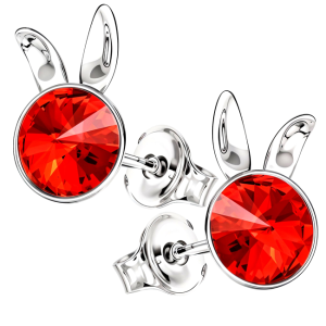 Cercei Bunnies Cristale Swarovski Light Siam
