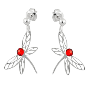Cercei Libelule - Cristale Swarovski Light Siam