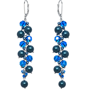 Cercei Zahira - Perle &amp; Cristale Swarovski