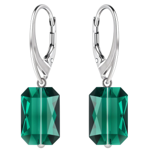 Cercei Emerald Cut - Cristale Swarovski