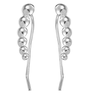 Cercei Silver Beads