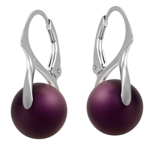 Cercei Naty - Perle Swarovski Elderberry