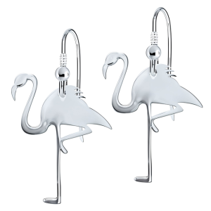 Cercei Silver Flamingo