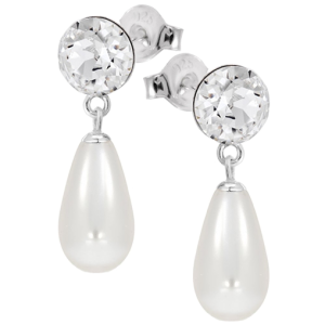 Cercei Blanche - Cristale &amp; Perle Swarovski