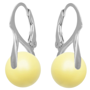 Cercei Naty - Perle Swarovski Yellow Pastel