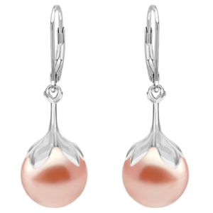 Cercei Rose Peach - Perle Swarovski