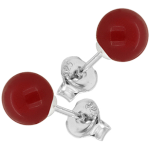 Cercei Incia - Perle Swarovski Red Coral