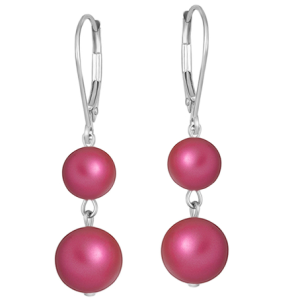 Cercei Rosy - Perle Swarovski Mulberry