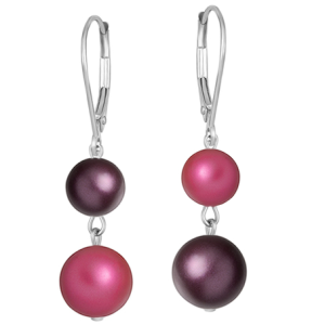 Cercei Rosy MixBerry - Perle Swarovski 