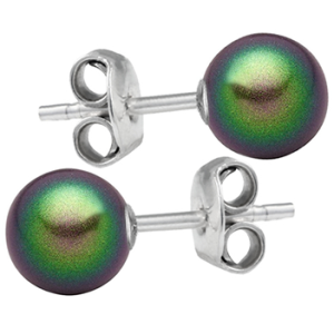 Cercei Incia - Perle Swarovski Scarabaeus Green