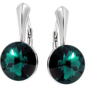 Cercei Vertia - Cristale Swarovski Rivoli Emerald