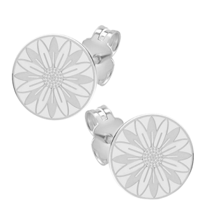 Cercei Missi Silver Flowers