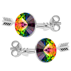 Cercei Sageti - Cristale Swarovski Vitrail Medium