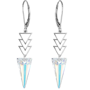 Cercei Spiky - Cristale Swarovski Aurora Boreala