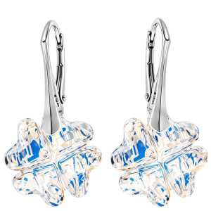 Cercei Trifoi Aurora Boreala - Cristale Swarovski 