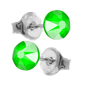 Cercei Eris - Cristale Electric Green
