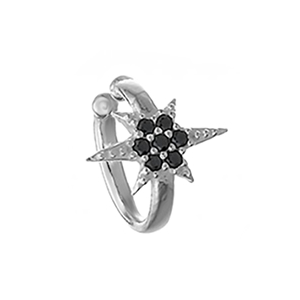Cercei Cuff Black Zirconia