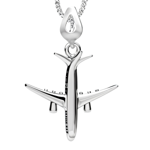 Pandantiv Silver Plane